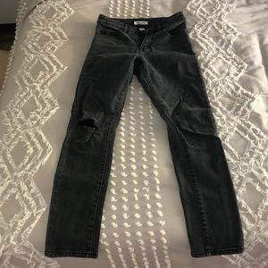 High waisted billabong black jeans size 25